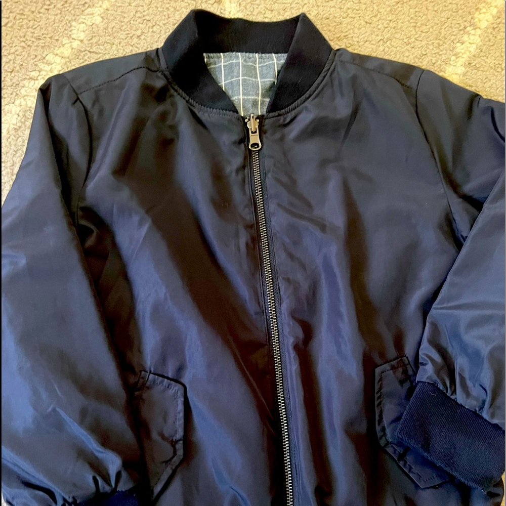 Like New KIDS zip up reversible jacket